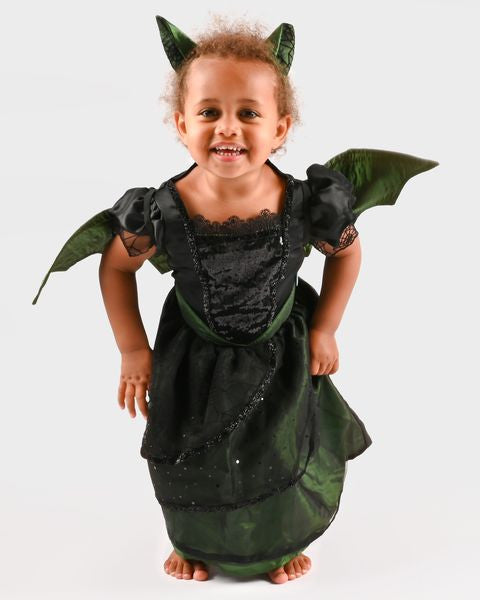Den Goda Fen Vêtements de déguisement Belle - Robe avec gants - 110-116cm - 4-6 ans - Jaune