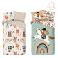 Good Morning Kids Duvet cover Forest Walk - 140x220cm + 60x70cm - Set of 2 - Multi