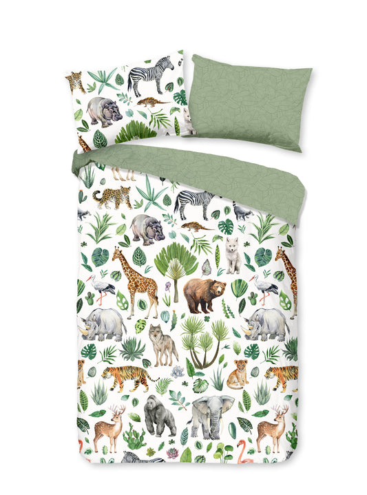 Good Morning Kids Housse de couette Samba - 140x220cm + 60x70cm - Coton - Multi