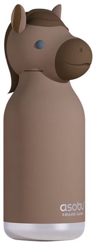 Asobu Thermo Drinkfles Besties Horse - 460ml - Bruin