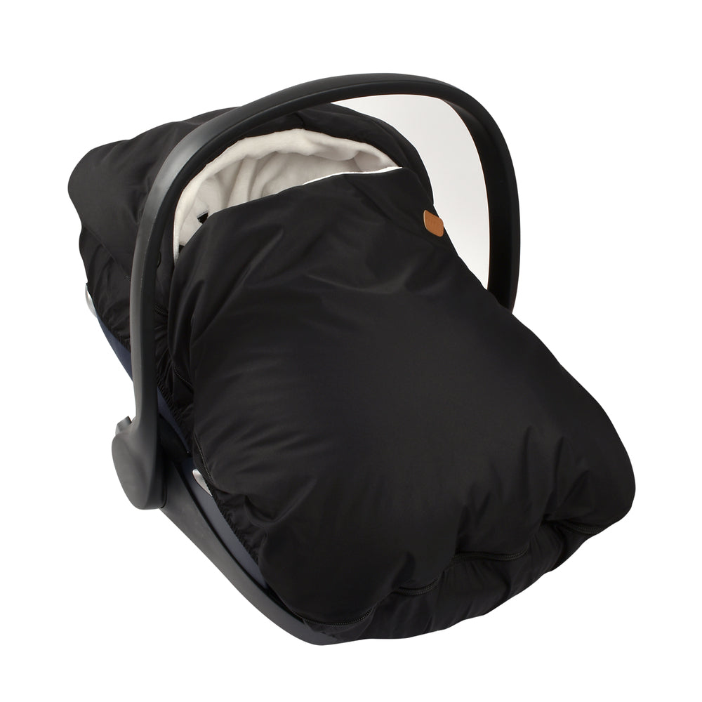 Childhome Footmuff for car seat padded with fleece - Black