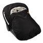 Childhome Footmuff for car seat padded with fleece - Black