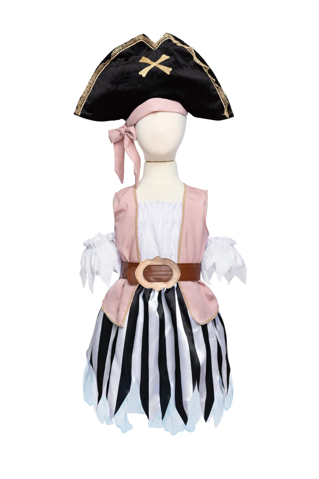 Great Pretenders Verkleedkledij Kira the Pirate - Piratenjurk met hoed - 7/8 jaar