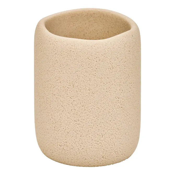5Five Olea Tandenborstelhouder - Ø8x10cm - Beige