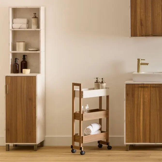 5Five Como Trolley - 20x40x80cm - Bruin