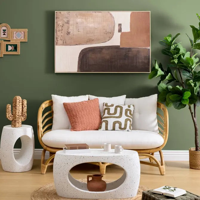 Atmosphera Narlon Salontafel - Indoor of Outdoor - 80x33x40cm - Wit