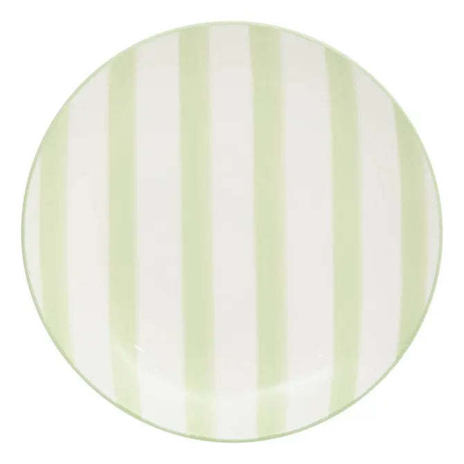 Secret de Gourmet Charlie Plat bord Ø27cm - Set van 6 stuks - Groen/Wit