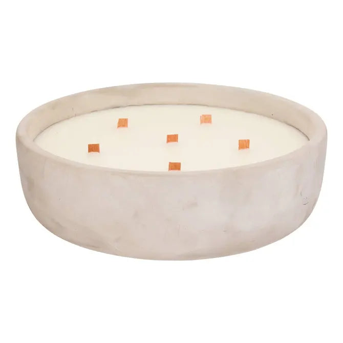 Atmosphera Sao Citronella Geurkaars in keramische pot - Ø28xH8cm - 1100g - Brandtijd 15u