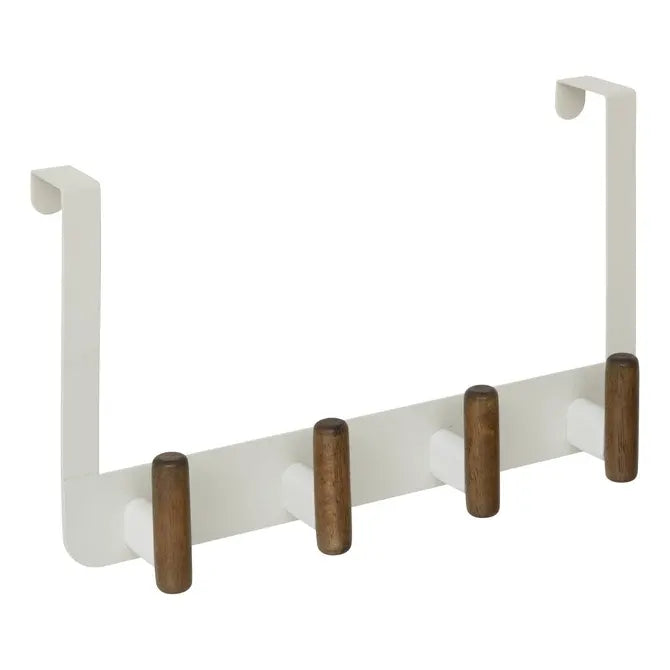 5Five Cassie Deurkapstok 4 Haken - 35x10x20cm - Bruin/Beige