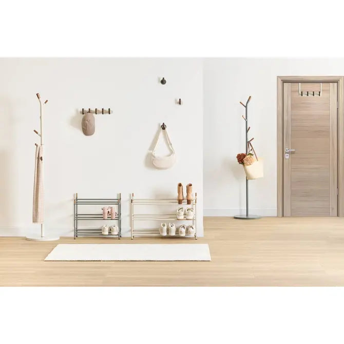 5Five Cassie Deurkapstok 4 Haken - 35x10x20cm - Bruin/Beige