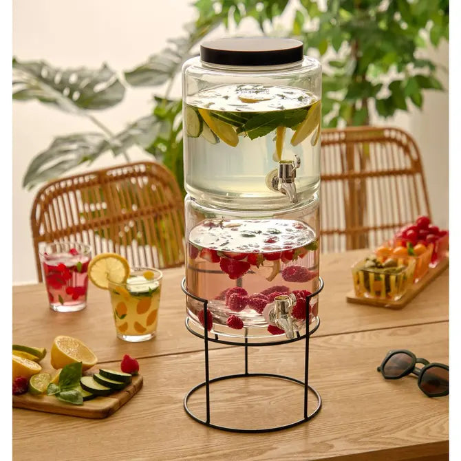 Secret de Gourmet Drankdispenser 2 niveaus - 3,8L - Glas