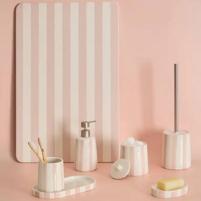 5Five Strio Zeeppomp/Zeepdispenser 400ml - Ø9xH17cm - Roze