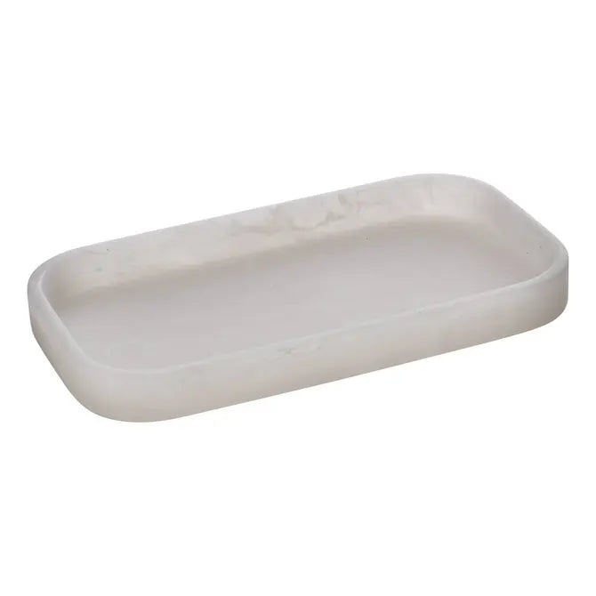 5Five Cloudy Zeepbakje/Plateau - 21x12x2cm - Wit