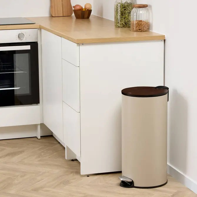 5Five Afvalemmer Colors Clay en Acacia - 30L - Beige