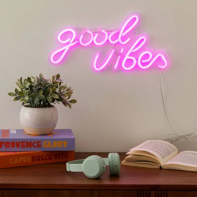 Atmosphera Good Vibes Wandlamp Neon - 41x2x20cm - Multi