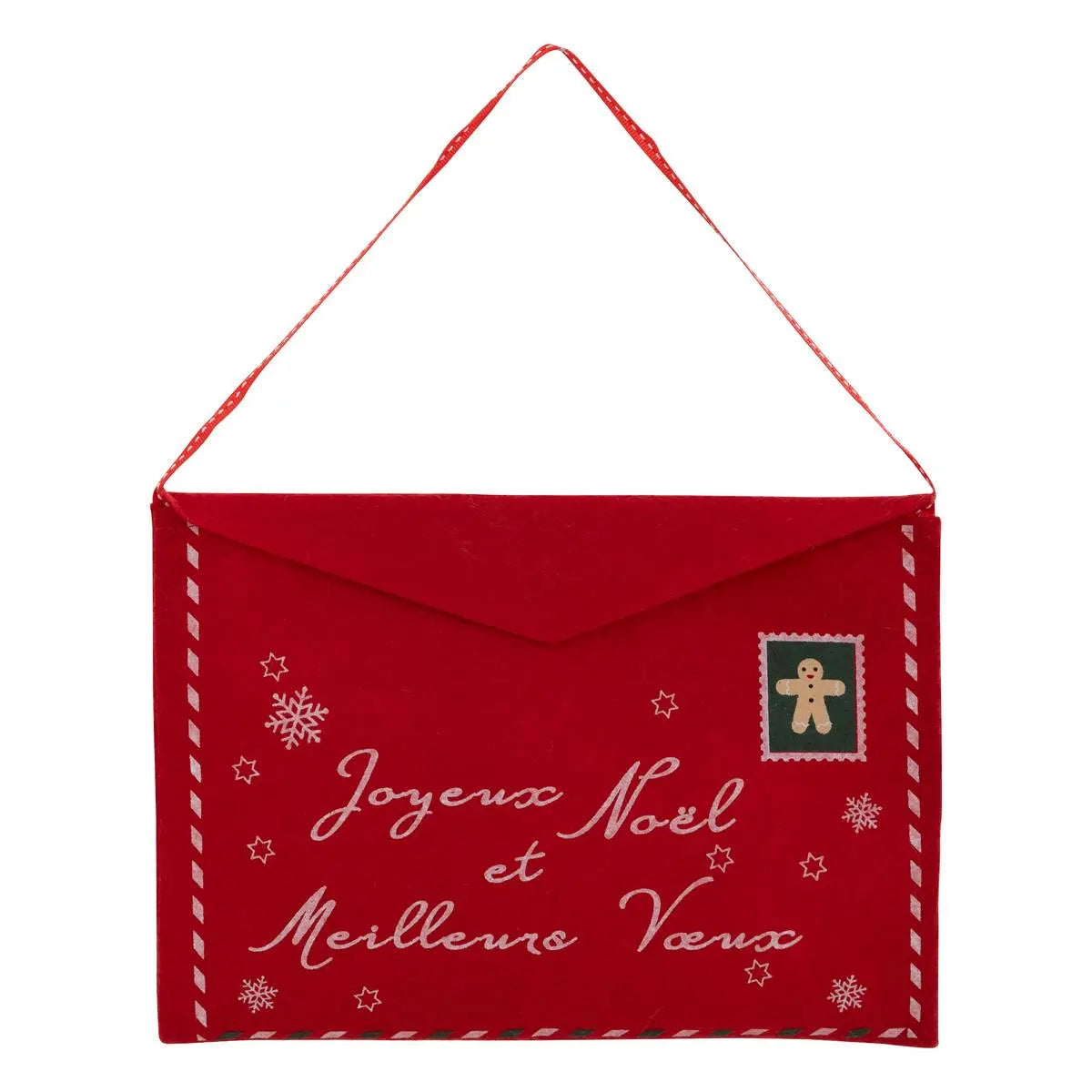 Enveloppes cadeaux de Noël en feutrine - Lot de 3 - 26 CM