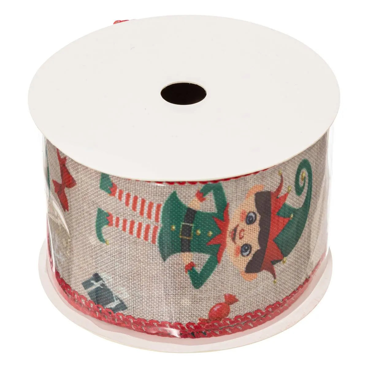 Férérics et ruban de Noël de Noël - Ensemble de 4 pièces - Ruban de Noël - Décoration cadeau - 5mmx3m - Multi