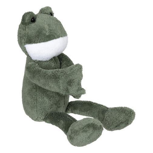 Atmosphera Kids Knuffel Loes groene kikker - 16x9xH35cm - Groen