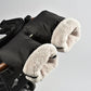 Childhome Red Castle Buggy gloves with fleece - Black