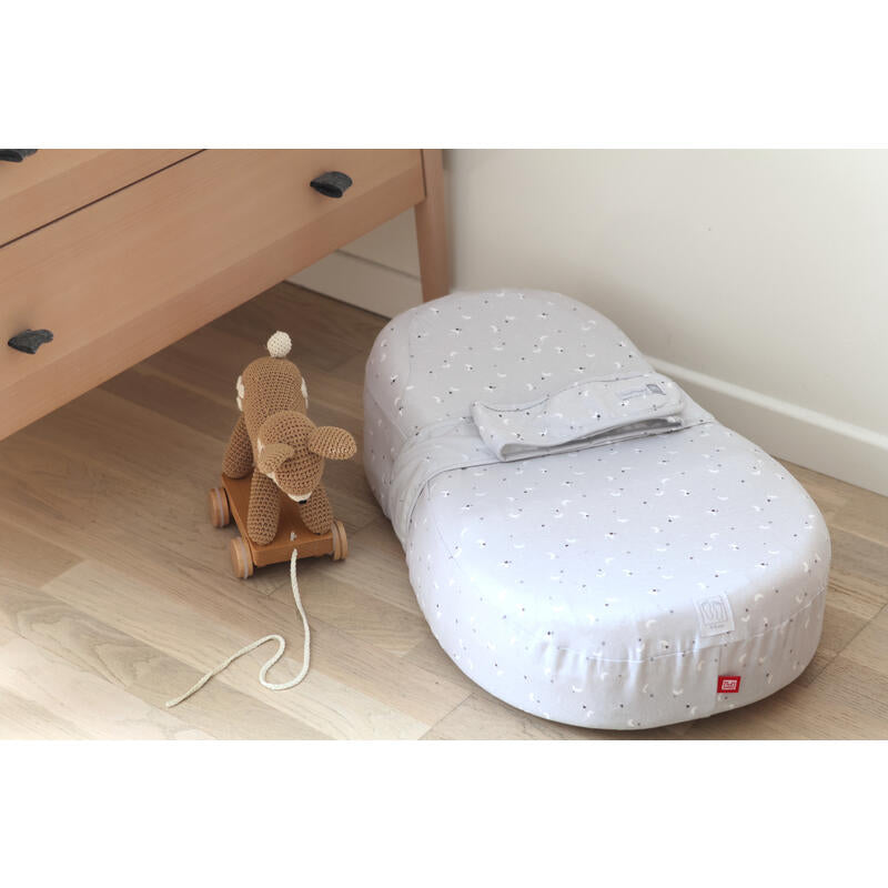 Childhome Cocon Ergonomique Lune &amp; Etoiles - Convient jusqu'à 4 mois - Gris