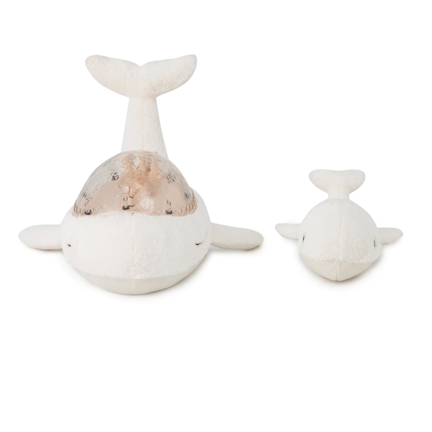 Cloud-B Tranquil Whale Rustgevende Knuffel met geluiden, projectie - Wit