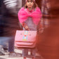 Jack Piers Boekentas/Schoolbag Paris Large Flamingo - 32x15x38cm - Roze