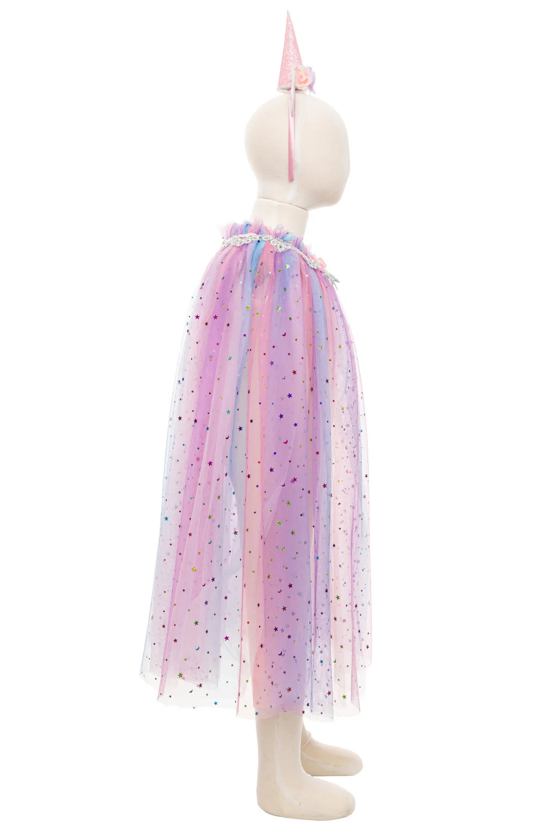 Great Pretenders Verkleedkledij Unicorn - Cape met diadeem - 4/6 jaar