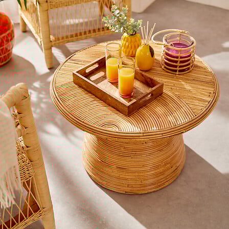 Table basse de l'atmosphère - Ø70xh45cm - beige