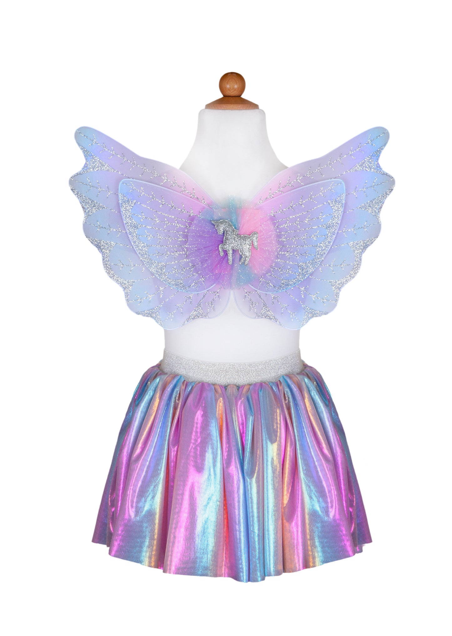 Great Pretenders Fancy Dress Magic Unicorn Skirt with Wings - Multi