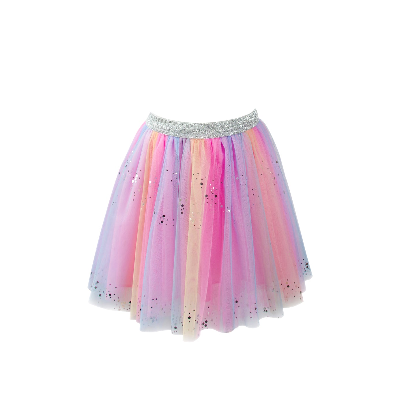 Great Pretenders Fancy Dress Rainbow sequin skirt with wings and wand - Multi