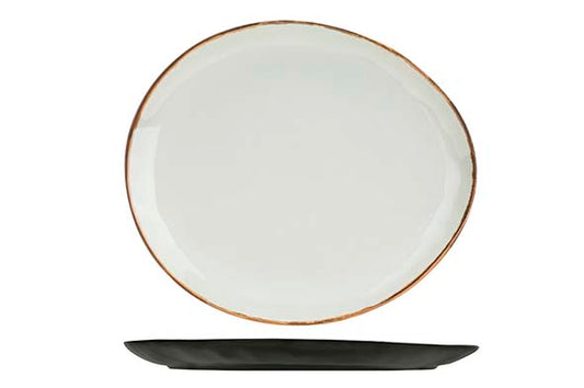 Cosy &amp; Trendy Plato Assiette Ovale Incassable - 27x23x2cm - Blanc