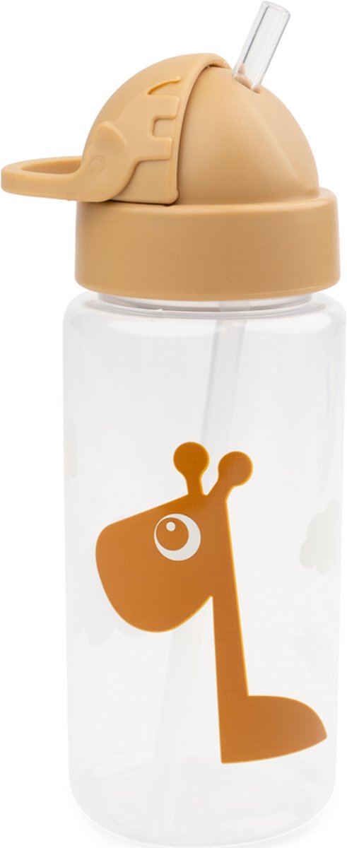 Done by Deer Friends drinkbeker met rietje - Raffi Mustard