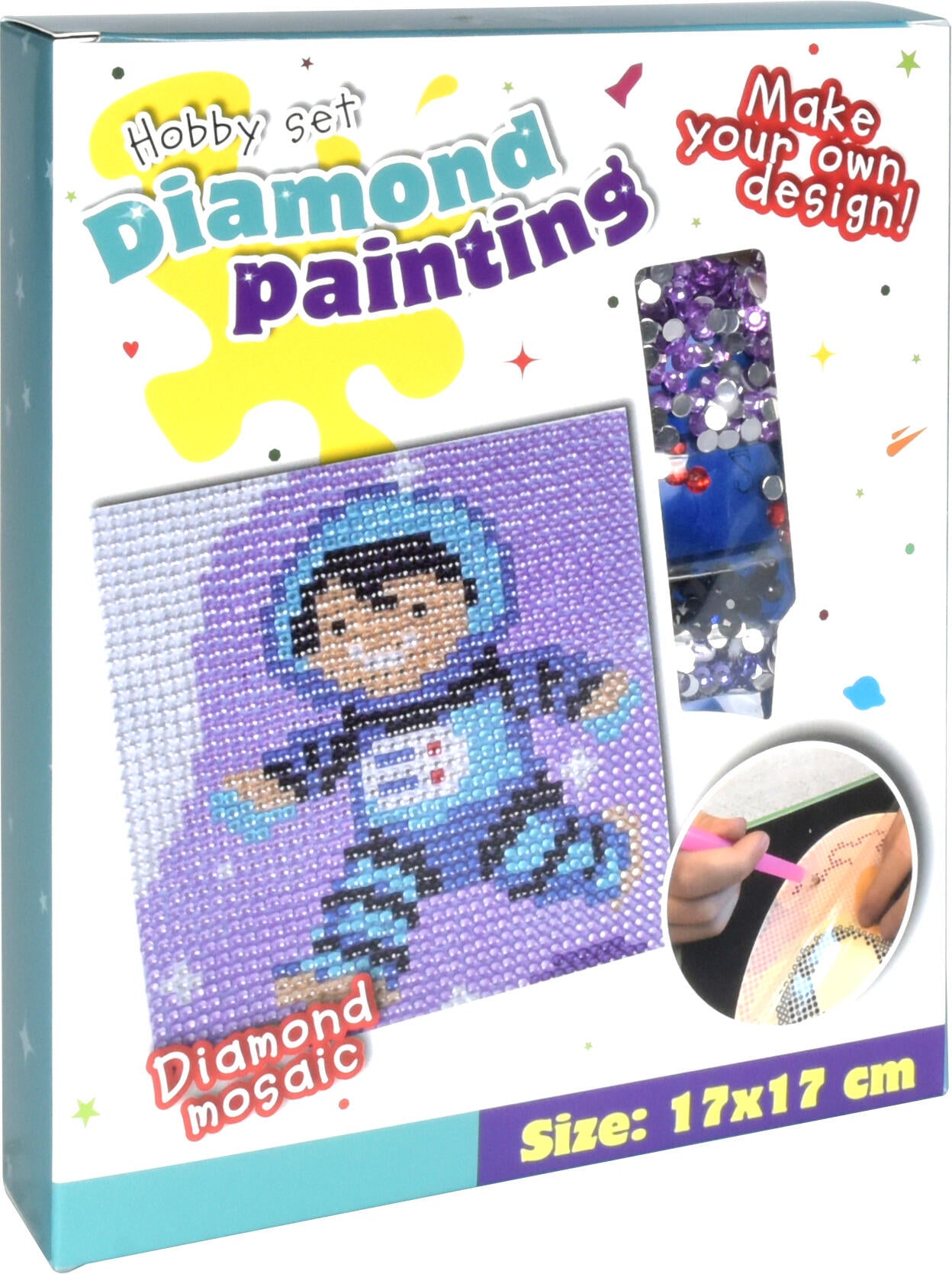 Home & Styling Diamant Painting Astronaut - Set van 3 stuks