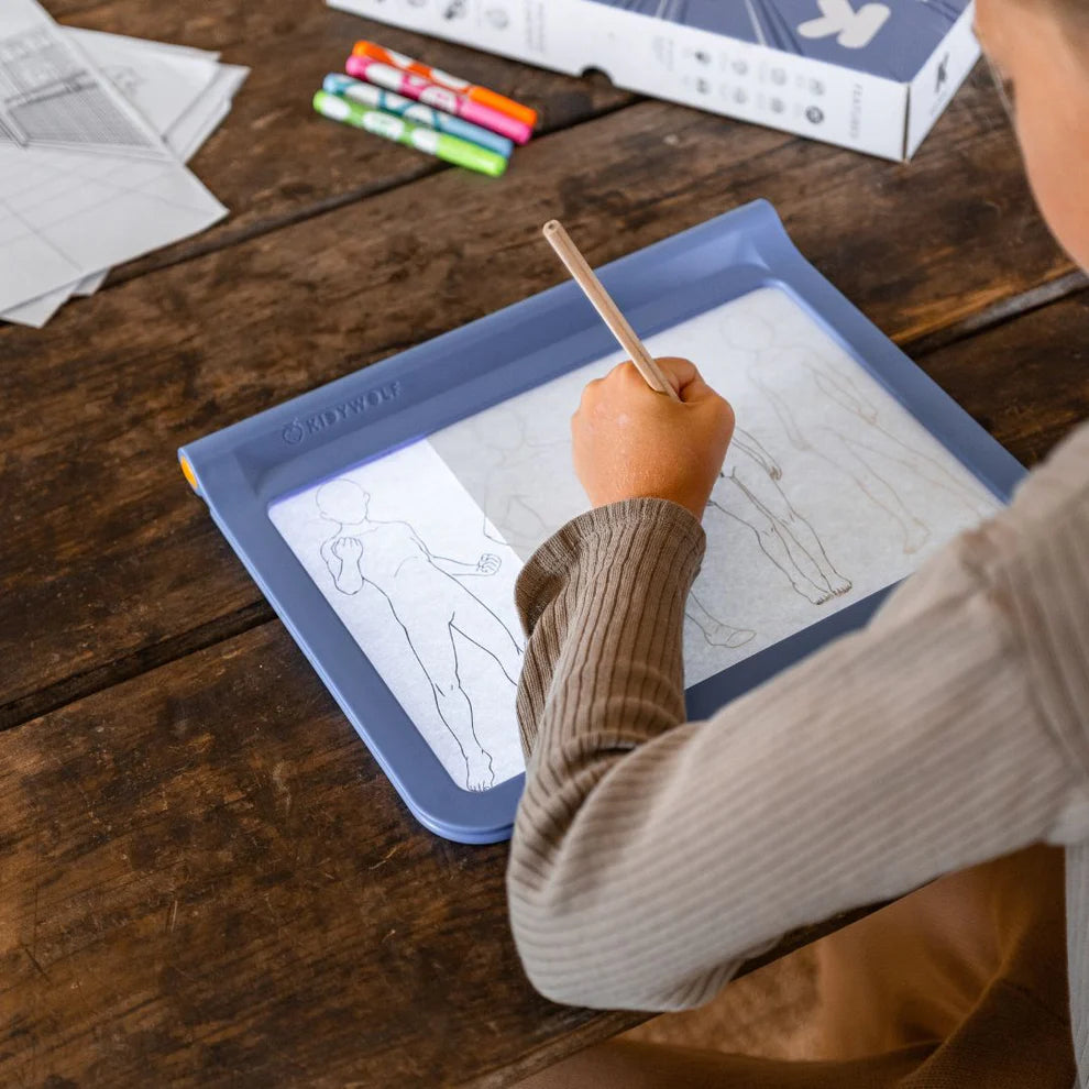 Kidywolf Kidydraw Pro Tweezijdig Tekenbord - Blauw