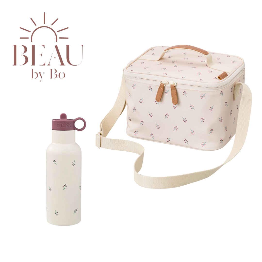 BEAU by Bo Fresk Back to School set - Koeltas Large + Drinkfles 500ml - Berries