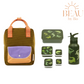 BEAU by Bo Sticky Lemon rugzak small + A Little Lovely Company back to school set Krokodillen