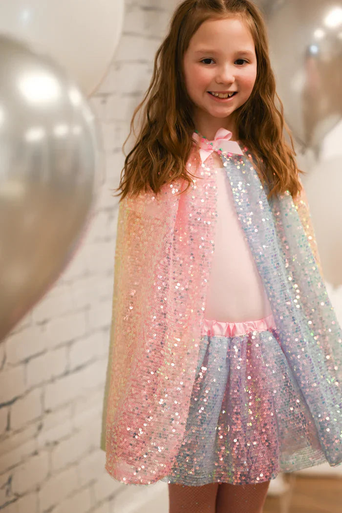 Great Pretenders Verkleedkledij Ombre Sequins - Cape - 4/6 jaar