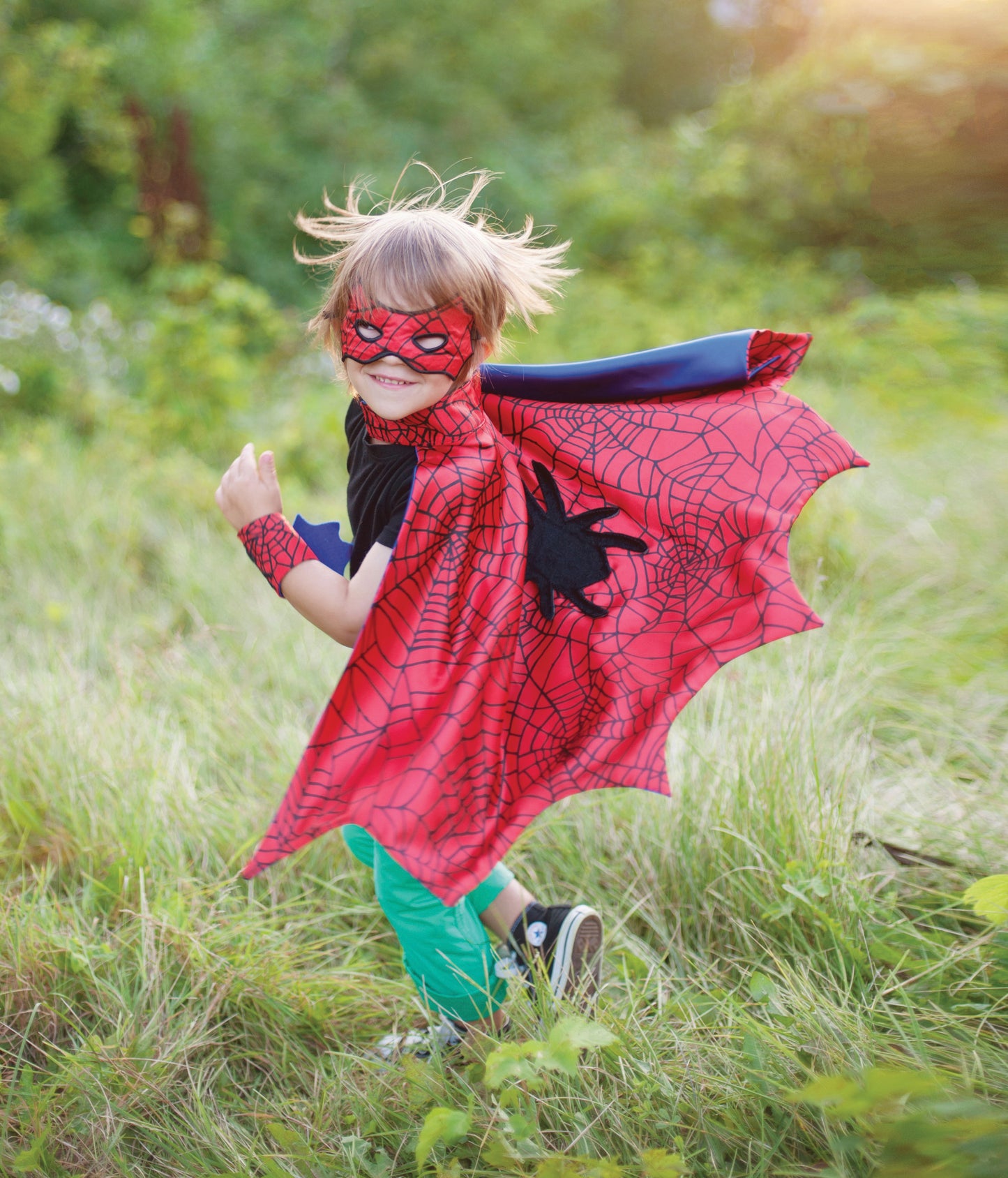 Great Pretenders Verkleedkledij Spider Man cape - Multi