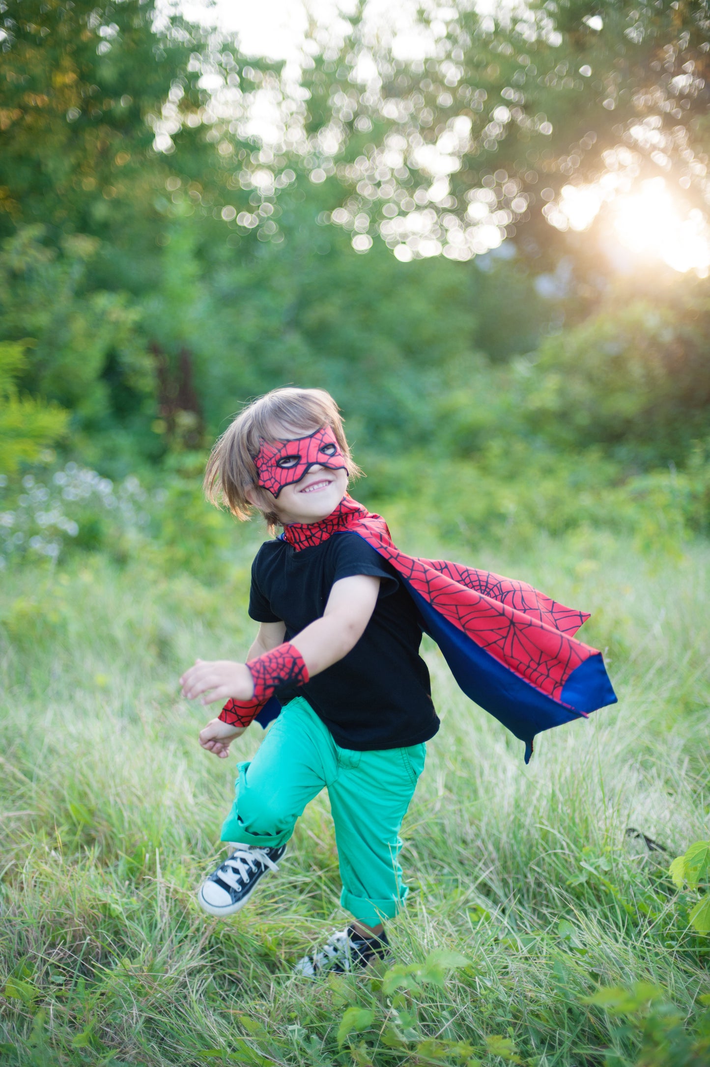 Great Pretenders Verkleedkledij Spider Man cape - Multi