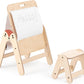 Mamatoyz Fox Houten 2-in-1 activiteiten tafel/Schrijfbord - 43x60x78cm - Beige