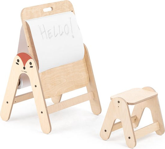 Mamatoyz Fox Houten 2-in-1 activiteiten tafel/Schrijfbord - 43x60x78cm - Beige