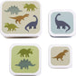 A Little Lovely Company Back to school set - Rugzak/Drinkfles/4 Snackdozen/Bentobox - Dinosaurussen