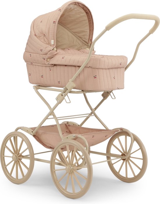 Konges Sløjd Doll Carriage/Doll Pram Vintage - Foldable - Cherry Blush