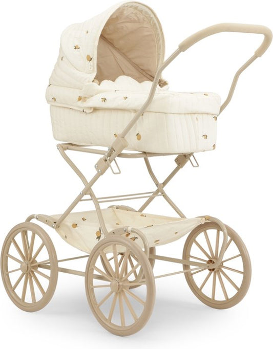 Konges Sløjd Doll Carriage/Doll Pram Vintage - Foldable - Lemon