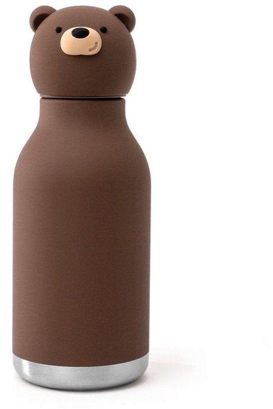 Asobu Thermo Drinkfles Besties Brown Bear - 460ml - Bruin