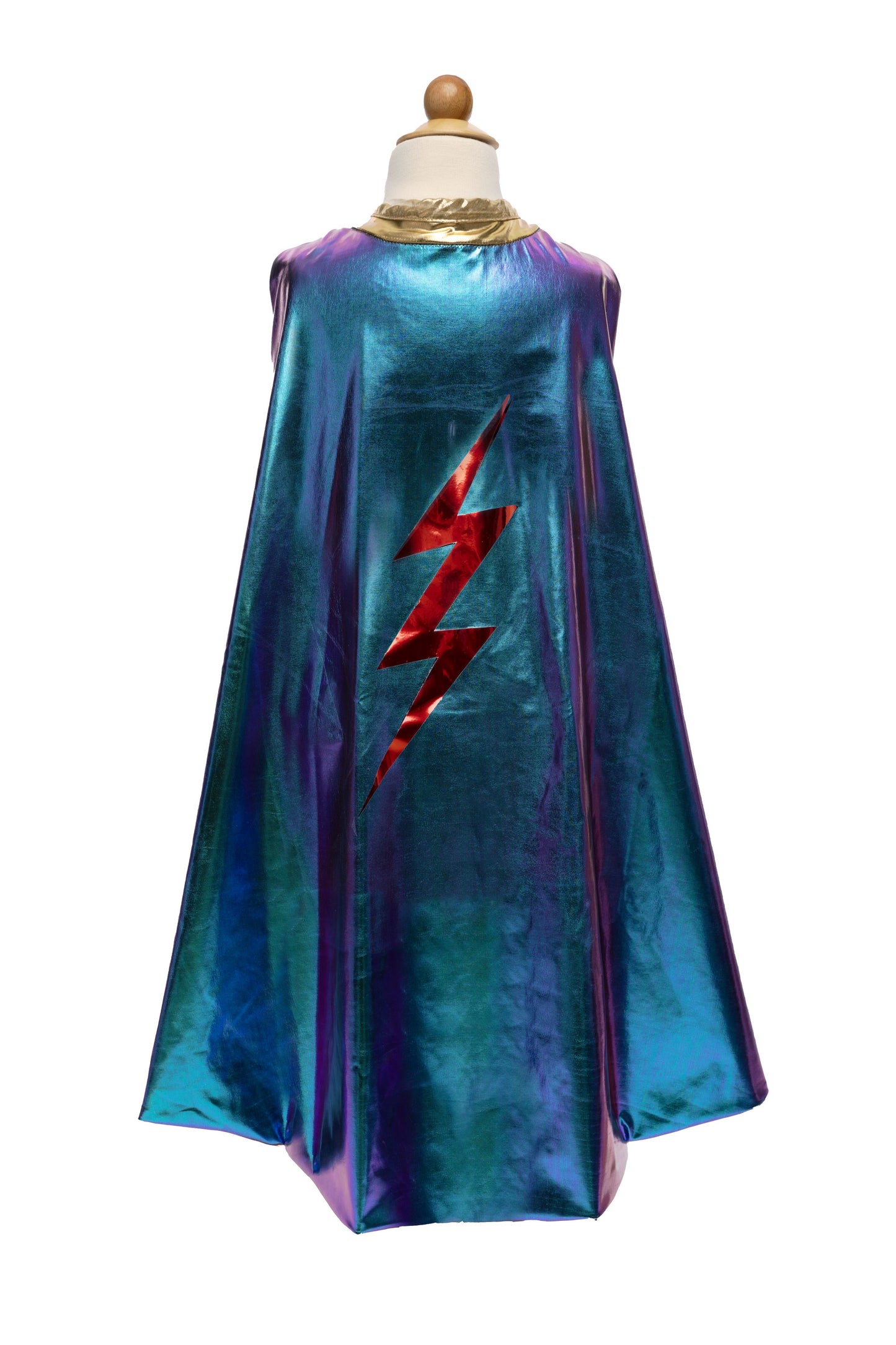 Great Pretenders Fancy Dress Reversible Holographic Lightning Cape - Multi