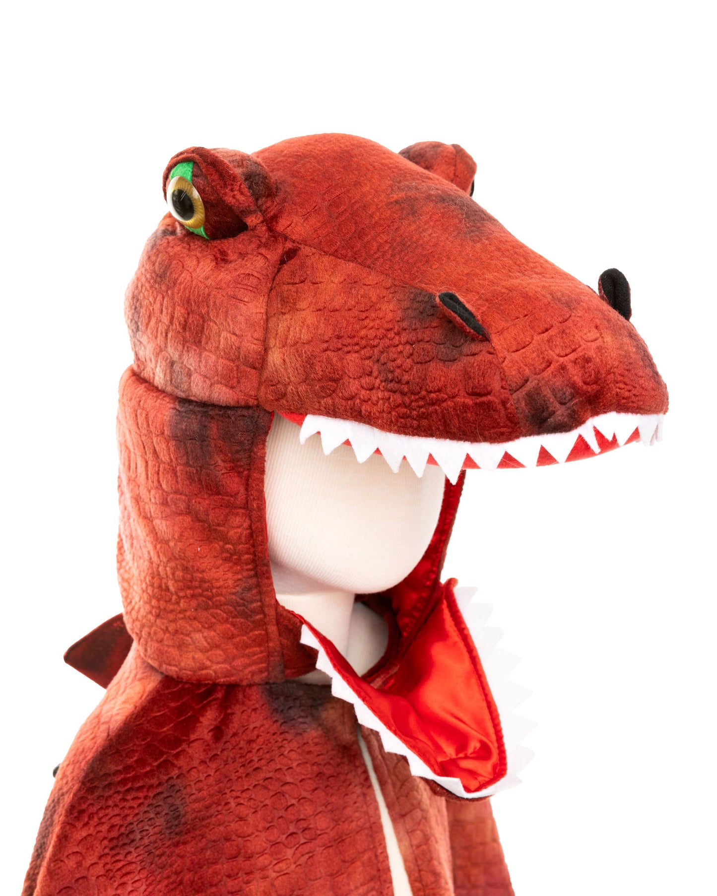 Great Pretenders Verkleedkledij T-Rex cape met klauwen - Rood