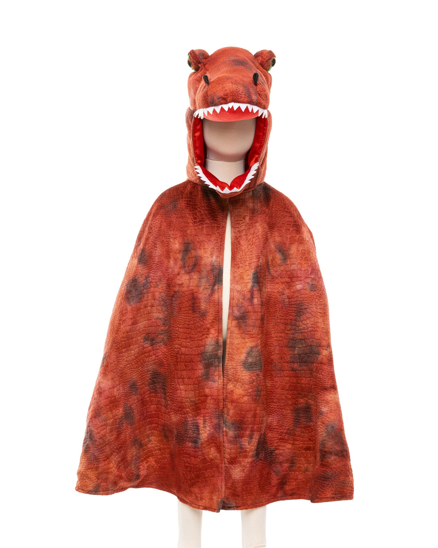 Great Pretenders Verkleedkledij T-Rex cape met klauwen - Rood