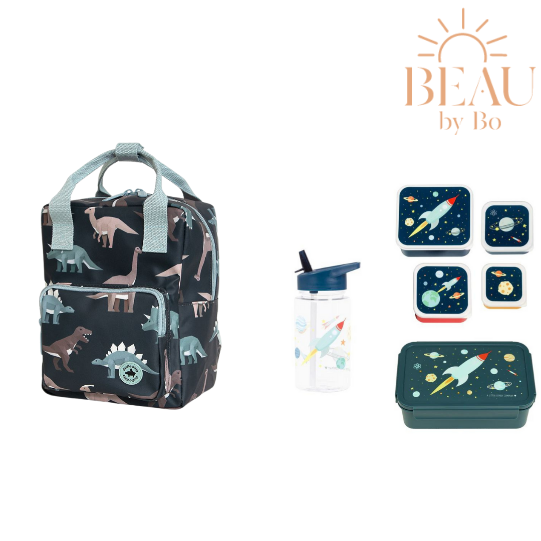 BEAU by Bo Studio Ditte rugzak small + A Little Lovely Company back to school set Ruimte