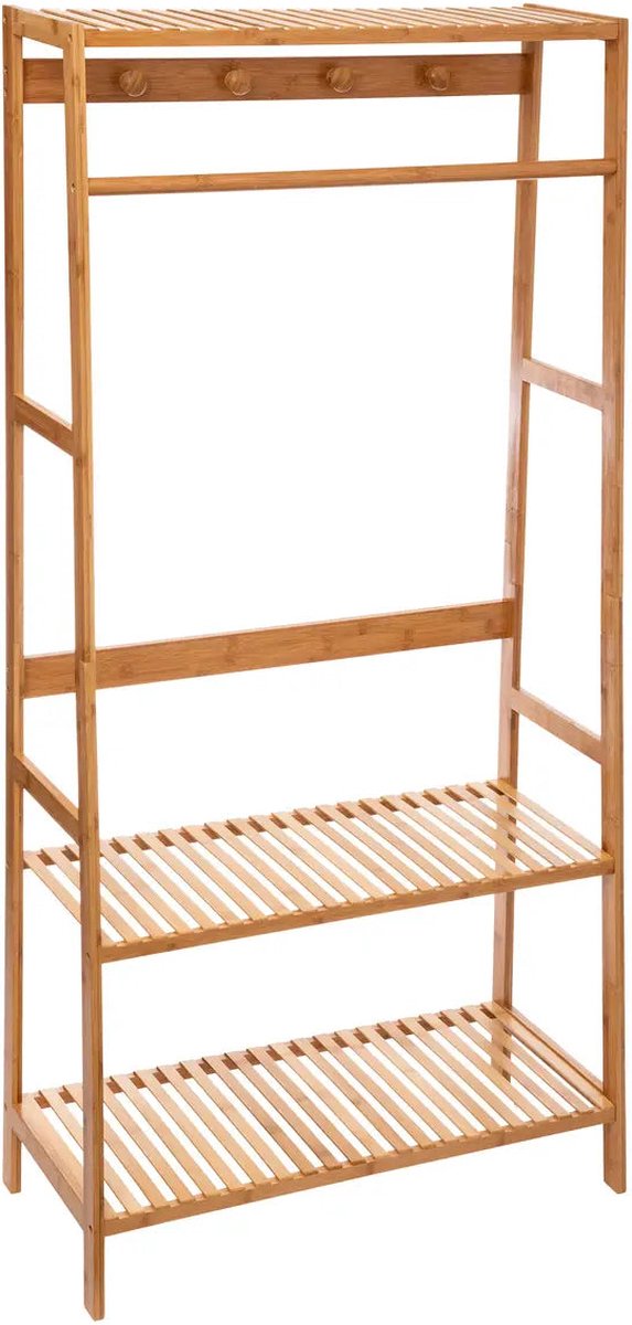 Atmosphera Kledingrek Bamboe - 80x34xH170cm - Naturel